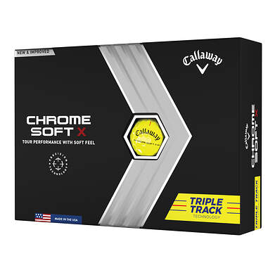 Callaway Chrome Soft X TT 22 Yellow Golf Balls